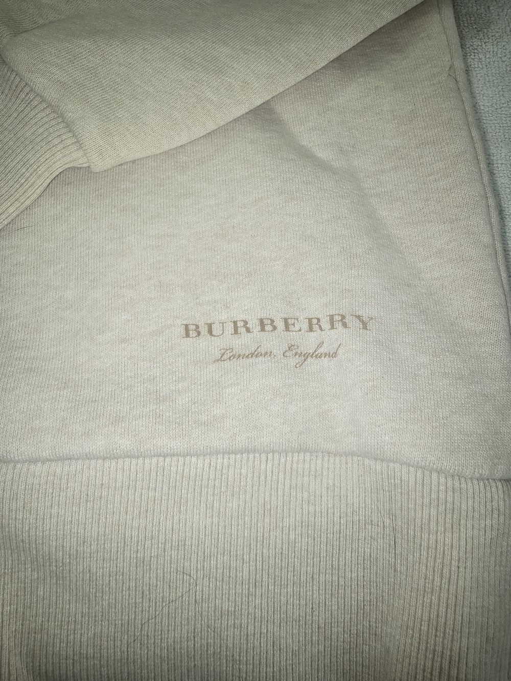 Burberry Women"s Cream Logo Sweatshirt